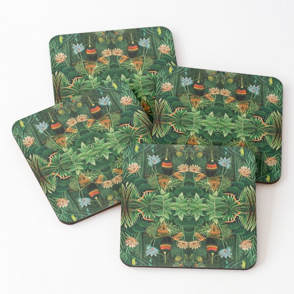 Item preview, Green Floral Jungle Print designed and sold by TheLaundryLady.