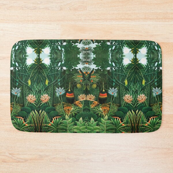Item preview, Green Floral Jungle Print designed and sold by TheLaundryLady.