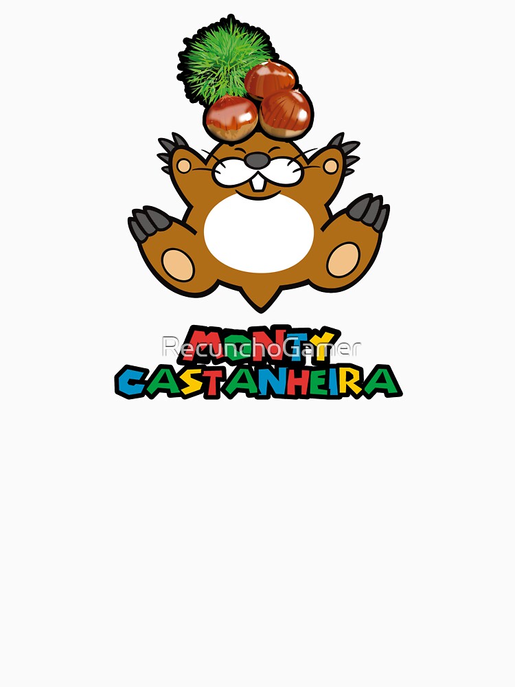 Imagen 7 de 7, Camiseta esencial con la obra Monty Castanheira, diseñada y vendida por RecunchoGamer.