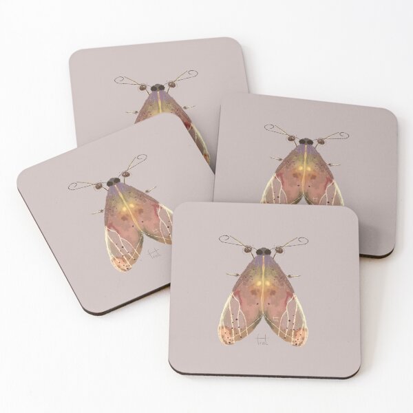 Item preview, glowing moth designed and sold by fruitbone.