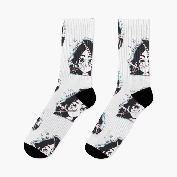 Item preview, Female Anime Eyes Look With Broken Glass Effect designed and sold by FoxLand.