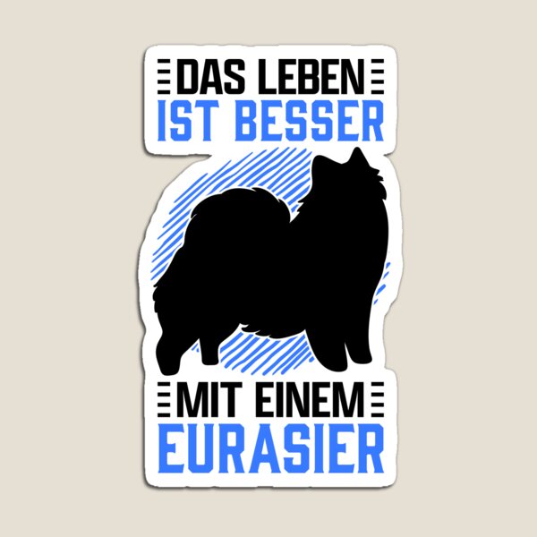 Item preview, Living with Eurasier Asian Spitz family dog designed and sold by madgrfx.