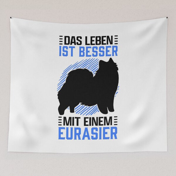 Item preview, Living with Eurasier Asian Spitz family dog designed and sold by madgrfx.