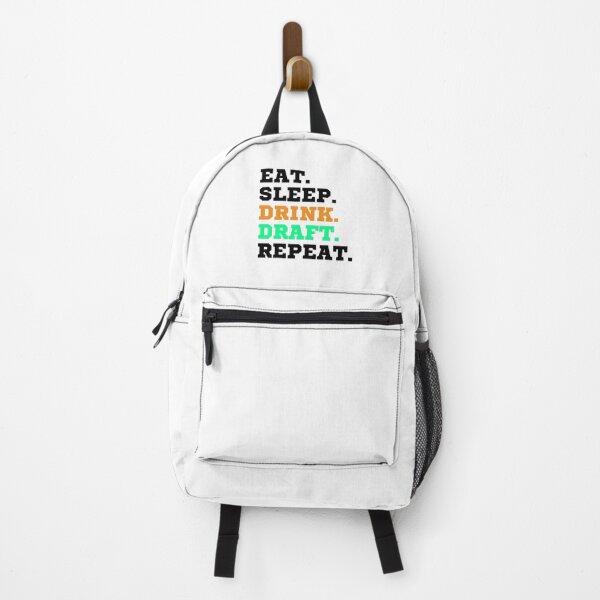 Item preview, Eat Sleep Drink Draft Repeat (Black Text)- Fantasy Football League (FFL) designed and sold by CaitU.