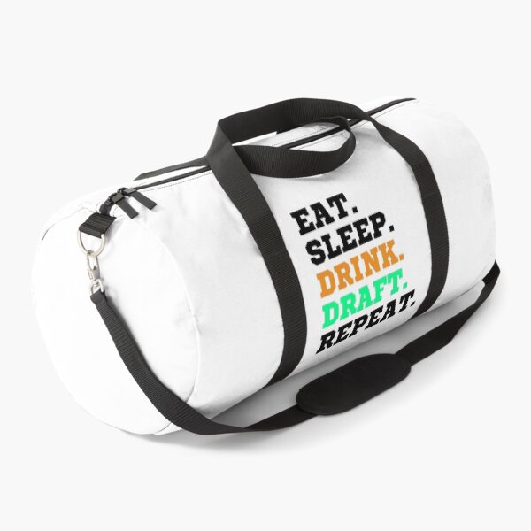 Item preview, Eat Sleep Drink Draft Repeat (Black Text)- Fantasy Football League (FFL) designed and sold by CaitU.