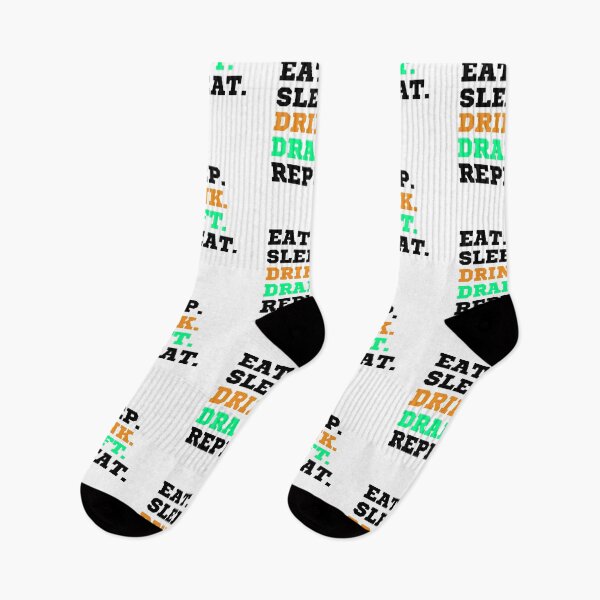 Item preview, Eat Sleep Drink Draft Repeat (Black Text)- Fantasy Football League (FFL) designed and sold by CaitU.