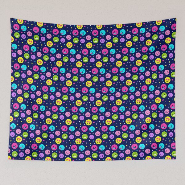 Item preview, Colorful Smiley Faces Pattern designed and sold by SSK Designs.