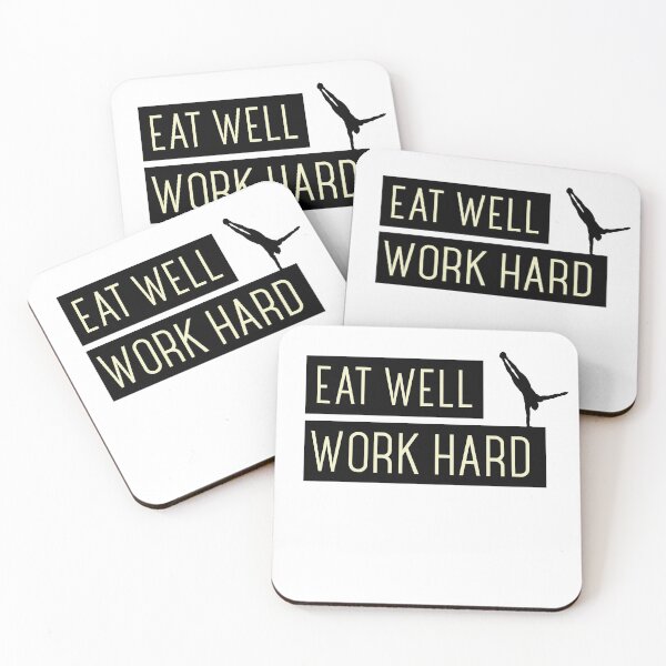 Item preview, Eat well, work hard designed and sold by CaliProducts.