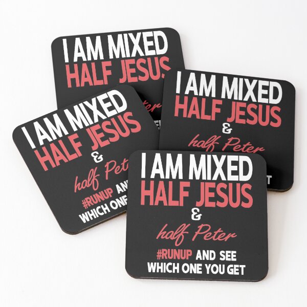 Item preview, I Am Mixed Half Jesus And Half Peter Christian Funny designed and sold by timothybakerhi.