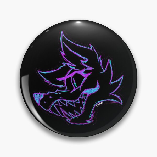 Item preview, Neon Rave Wolf Outline designed and sold by Cres-Cartoons.