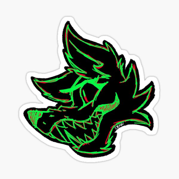 Item preview, Eye Strain Wolf Outline designed and sold by Cres-Cartoons.