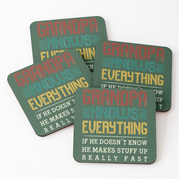 Item preview, Grandpa Knows Everything Grandpa Gift Grandpa Knows Everything If He Doesn't Know He Makes Stuff Up Really Fast designed and sold by SouthernYall.