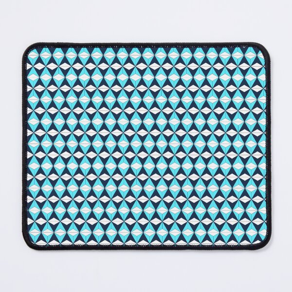 Item preview, Geometric Triangles - Turquoise + Navy designed and sold by NolkDesign.