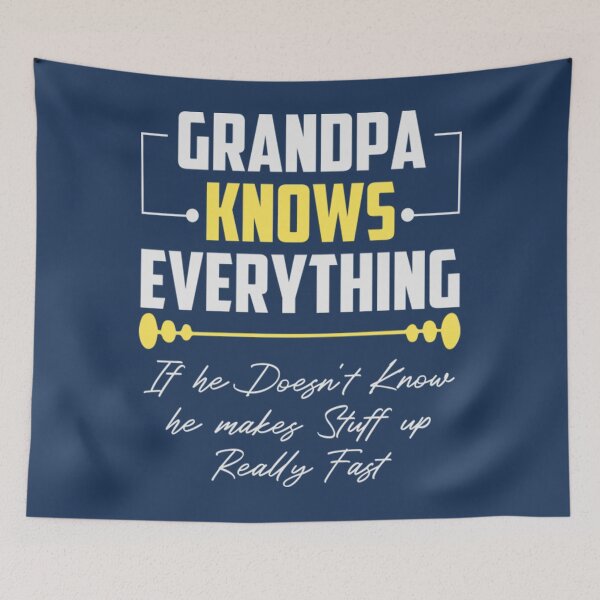 Item preview, Grandpa Knows Everything Grandpa Knows Everything _ Funny Grandpas Saying _ Birthday Gift for Grandfather _ Father's Day Gifts designed and sold by SouthernYall.