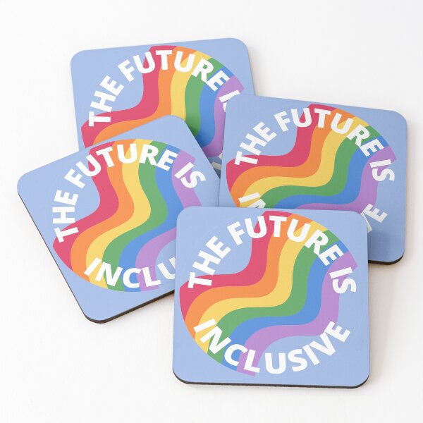 Item preview, The Future Is Inclusive Pride Rainbow Blue designed and sold by Wanderior.