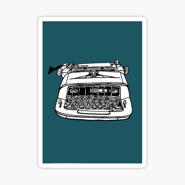 "Royal Typewriter" Sticker by BalbinaStudio Redbubble