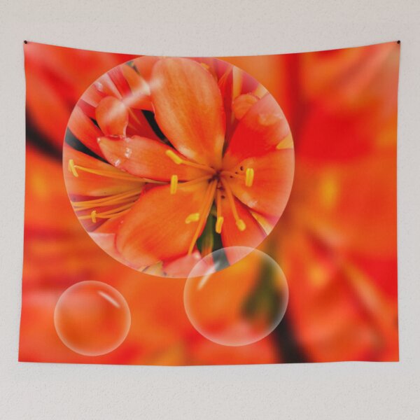 Item preview, Orange Flower Bubble - Berwick designed and sold by NaluandLulu.