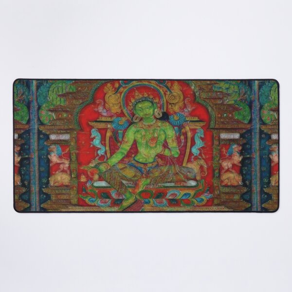 Green Tara Desk Mat