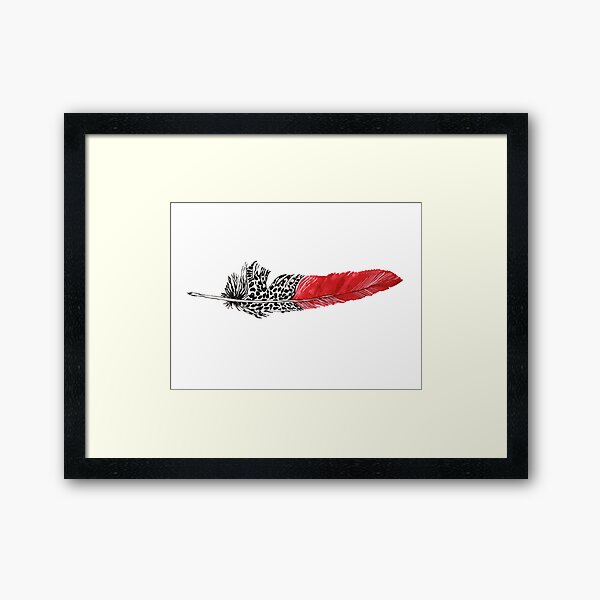 Colorful wing Framed Art Print