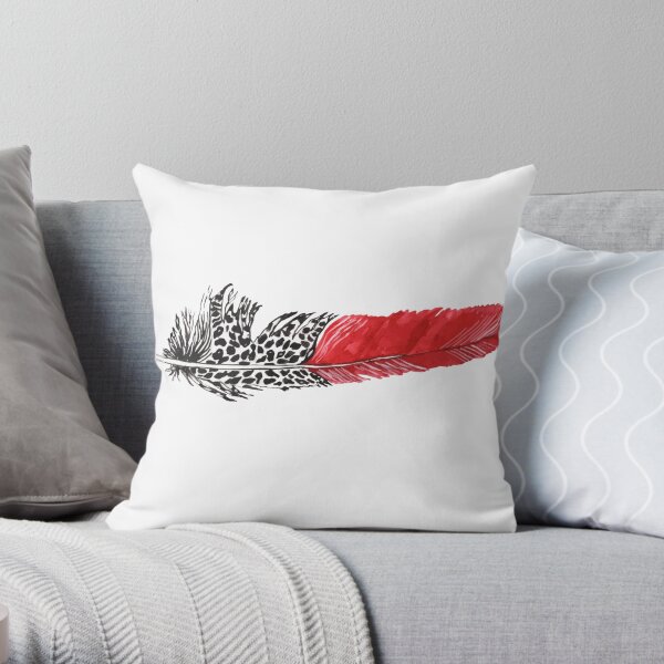 Colorful wing Throw Pillow