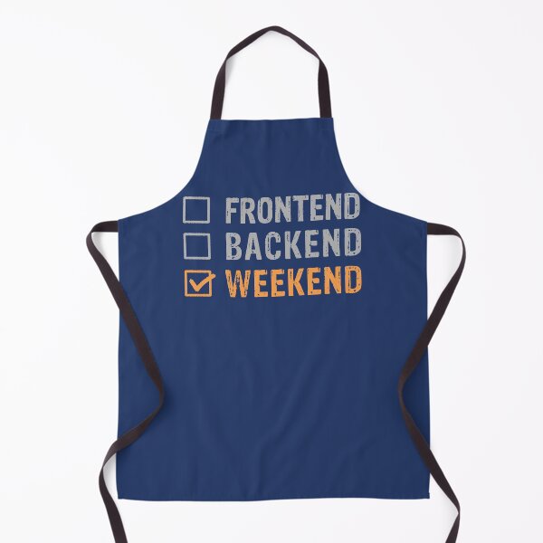 Item preview, Frontend Backend, Weekend, funny coding gift, Programming Humor designed and sold by LostTraveller.
