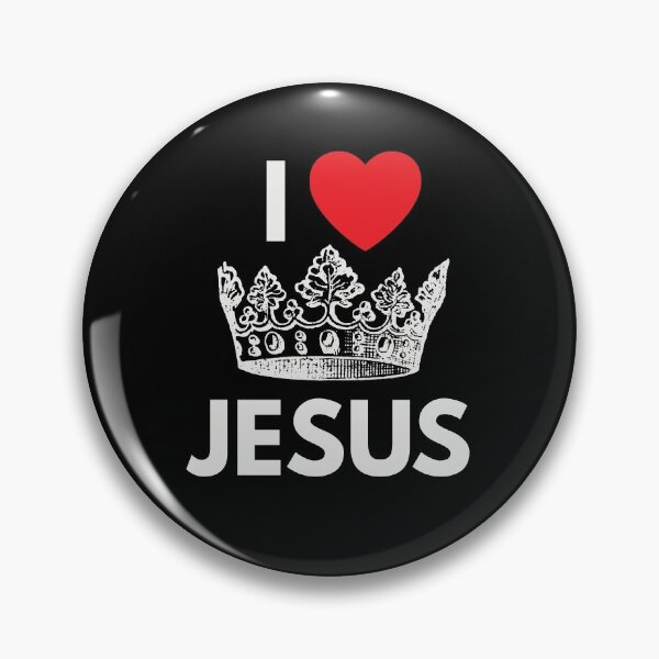 Artikelvorschau, ICH LIEBE KÖNIG JESUS (WEISS) entworfen und verkauft von BravenWild.