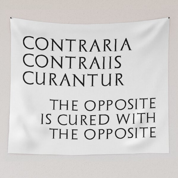 Item preview, Contraria Contraiis Curantur designed and sold by adiosmillet.