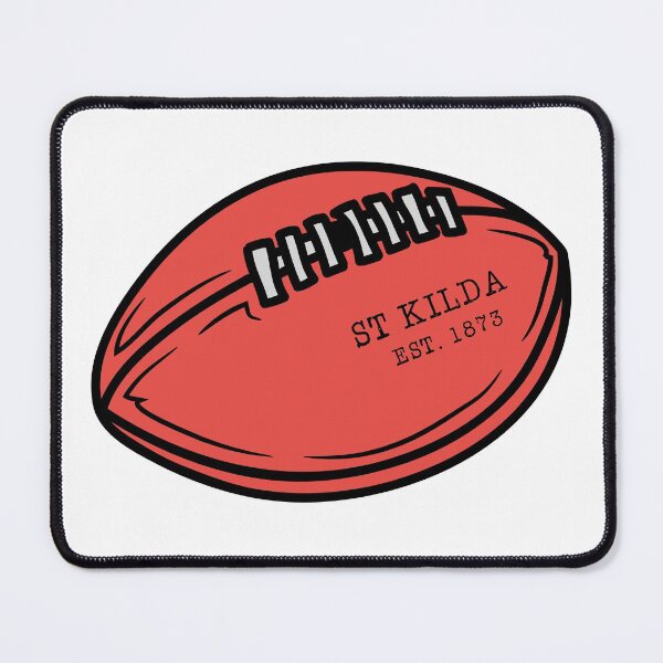Item preview, St Kilda Saints AFL Team EST Red Sherrin  designed and sold by All-About-AFL.
