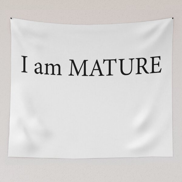 Item preview, I Am mature| Adulting| 18th Birthday designed and sold by Kritika 99.