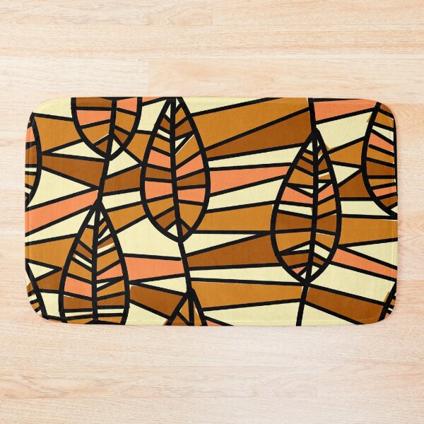 Item preview, Abstract Leaves Burnt Orange Autumn Pattern designed and sold by Tamas Das.