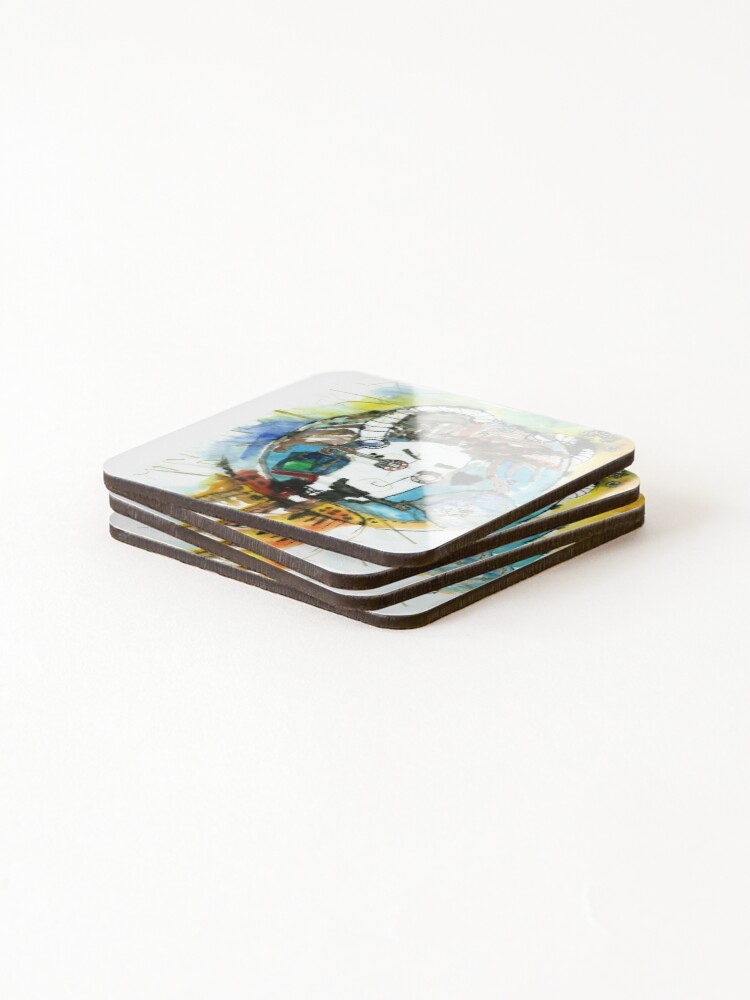 Thumbnail 4 of 5, Coasters (Set of 4), Space Party Invitation designed and sold by Ruta.