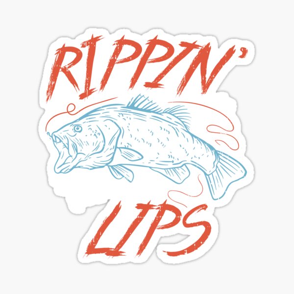 Rippin Lips Bass Blue Kayak Vinyl Wrap Kit Graphic Decal/Sticker