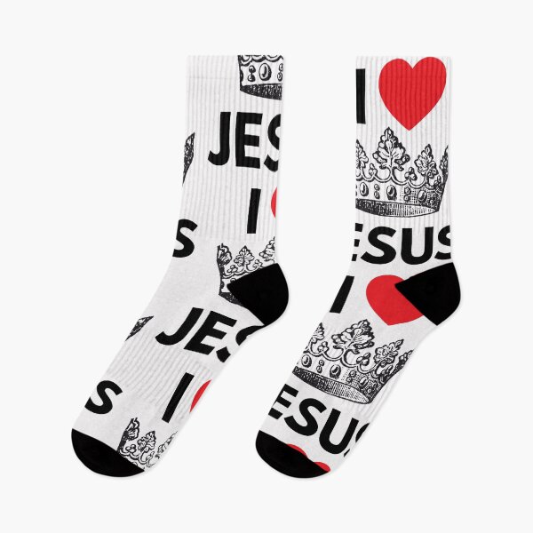 Item preview, I LOVE KING JESUS (BLACK) designed and sold by BravenWild.