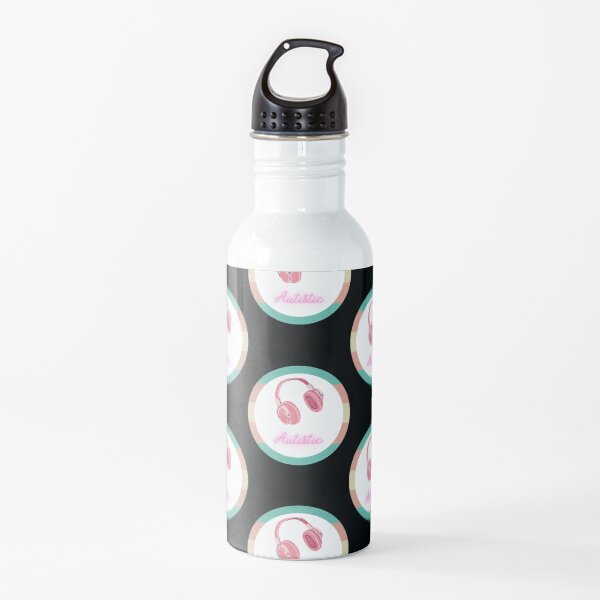 Autistic - Trans Flag Headphones Water Bottle