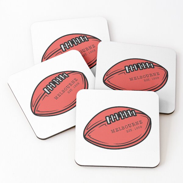 Item preview, Melbourne Demons AFL Team EST Red Sherrin  designed and sold by All-About-AFL.