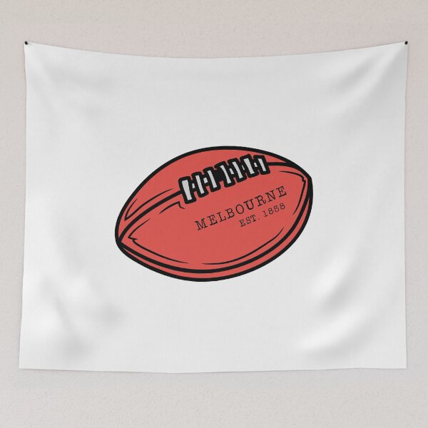 Item preview, Melbourne Demons AFL Team EST Red Sherrin  designed and sold by All-About-AFL.
