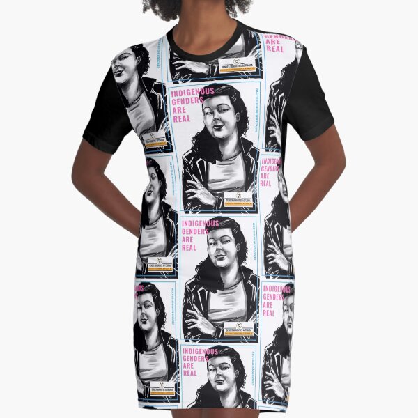 Indigenous Genders Are Real Graphic T-Shirt Dress
