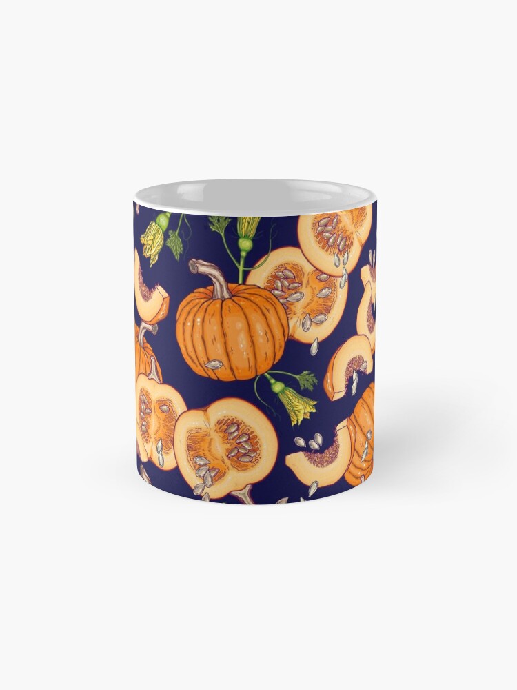 Alternate view of Pumpkin night life pattern Coffee Mug