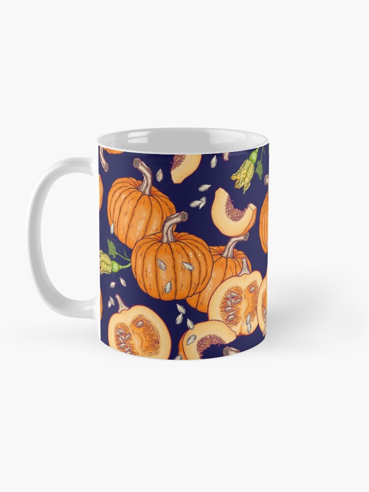 Alternate view of Pumpkin night life pattern Coffee Mug