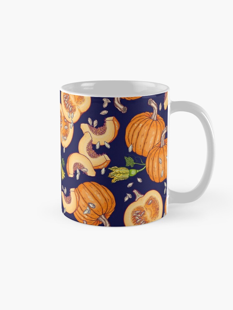 Alternate view of Pumpkin night life pattern Coffee Mug