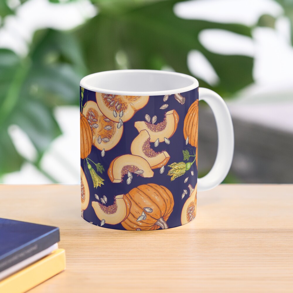 Pumpkin night life pattern Coffee Mug