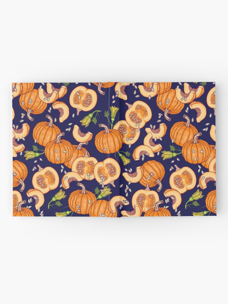 Alternate view of Pumpkin night life pattern Hardcover Journal