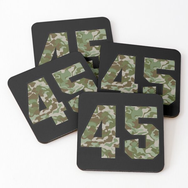 Item preview, Army Camo Number Forty-Five Veteran Lucky Number 45 designed and sold by Urosek.
