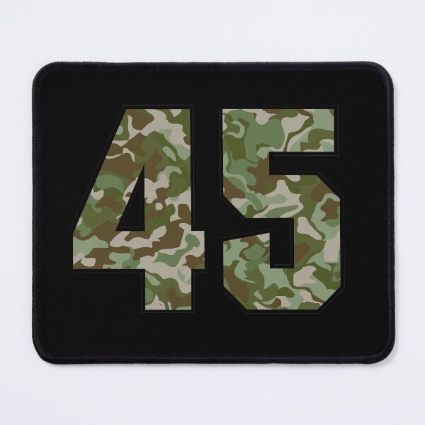 Item preview, Army Camo Number Forty-Five Veteran Lucky Number 45 designed and sold by Urosek.
