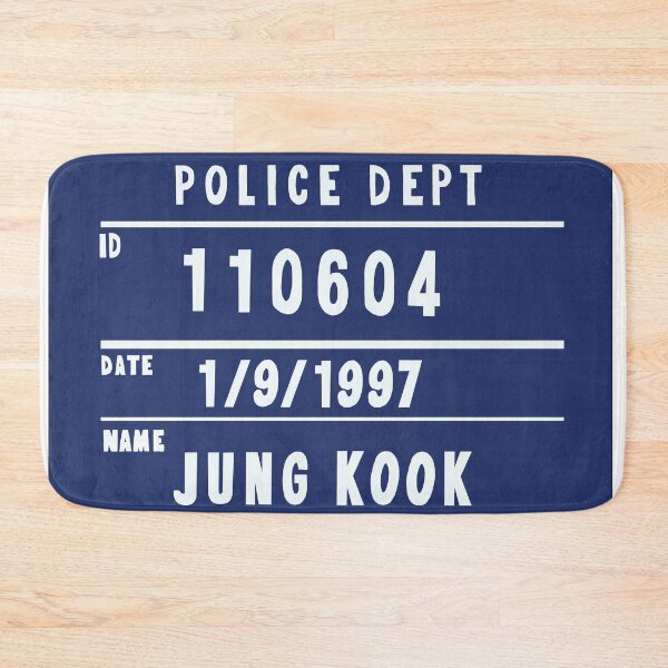 Item preview, Jungkook - Police Dept Numbers designed and sold by JColine.