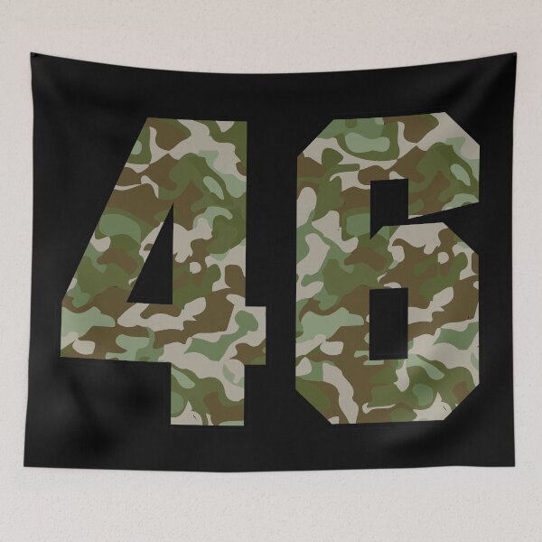 Item preview, Army Camo Number Forty-Six Veteran Lucky Number 46 designed and sold by Urosek.