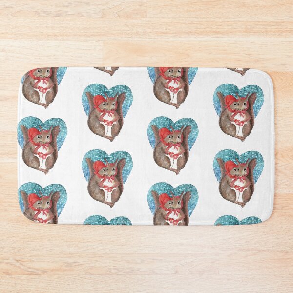 Item preview, Squirrel lovers  hearts designed and sold by Marianne Elvan Barfoed.