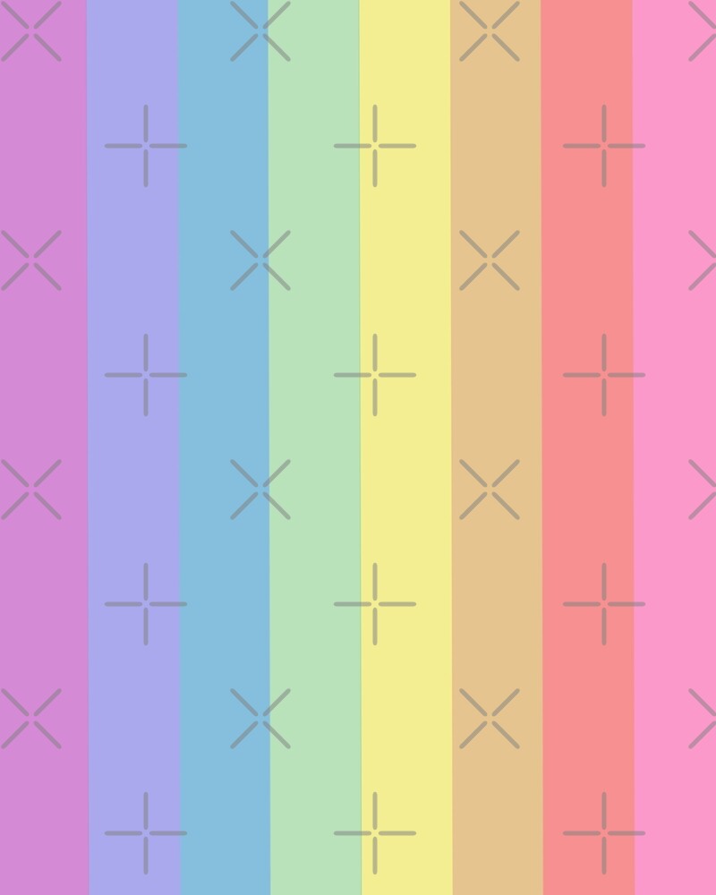 "Pastel Pride Flag" by linkedpinkies Redbubble
