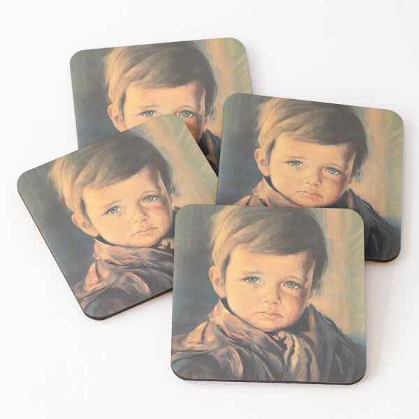 Item preview, Crying boy cursed painting.  designed and sold by Princifer.