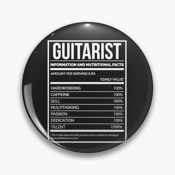 Item preview, Guitarist Funny Guitar Nutrition Label for Women Classic designed and sold by JosephdPurvis.